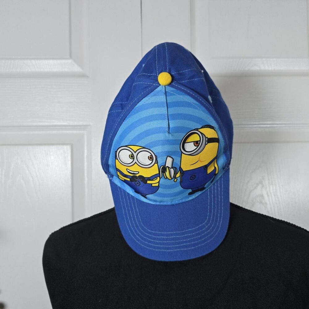 Universal City Studios Minions Kids Baseball Cap Blue Yellow NEW